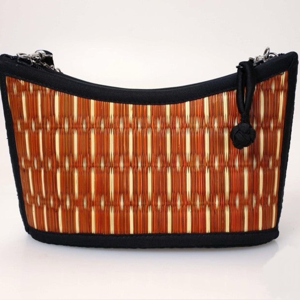 Baskets of Cambodia Woven Basket Purse Handbag